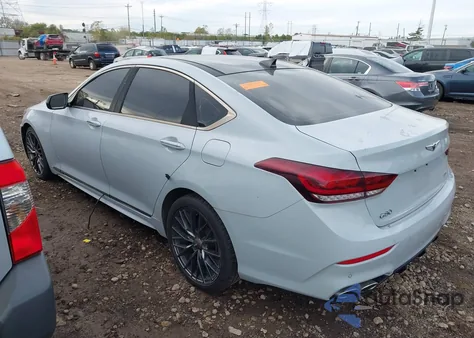 2018 Genesis G80 3.3T Sport из США, поврежденный, VIN KMHGN4JB8JU250311